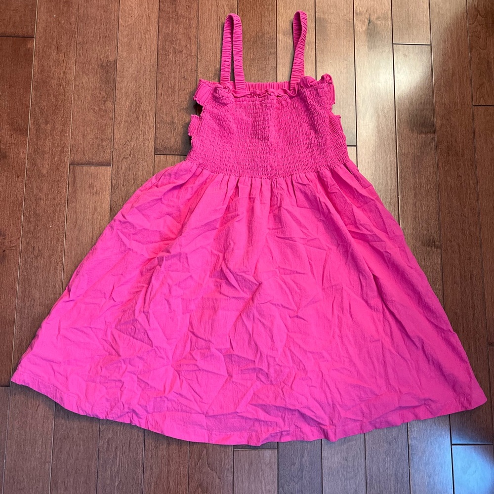 J.Nna Backless Pink Smocked Lined Dress